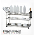 3 Layer Stainless Steel Dish Rack