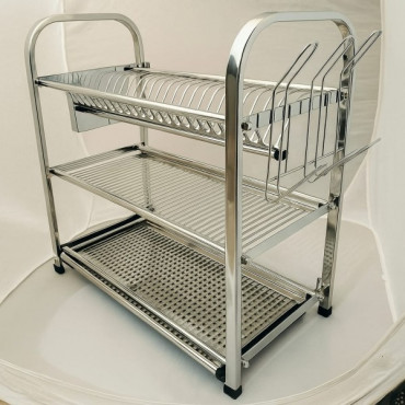 3 Layer Stainless Steel Dish Rack