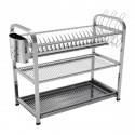 3 Layer Stainless Steel Dish Rack