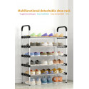 Multi-Layer Stainless Steel Shoe Rack Organizer
