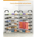 Multi-Layer Stainless Steel Shoe Rack Organizer