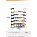 Multi-Layer Stainless Steel Shoe Rack Organizer