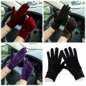 Female Windproof Winter Soft Thermal Comfortable Gloves