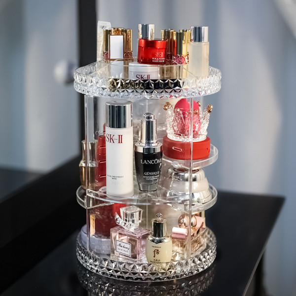 Cosmetics Organizer, Rotatable 360 degree 