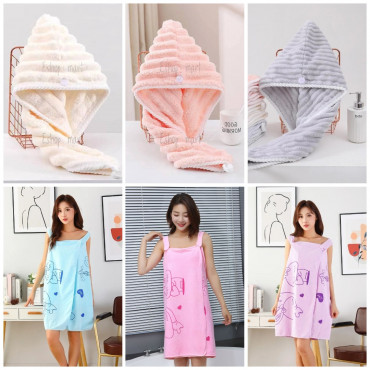 Microfiber Bath  towel & Hair Towel