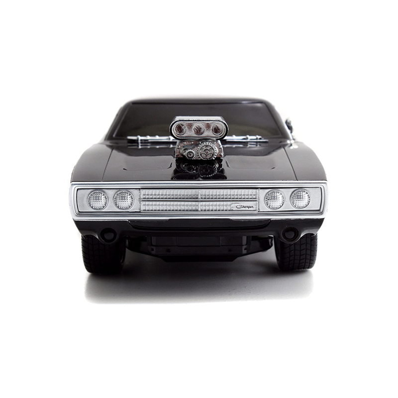 Jada Toys Fast & Furious 116 1970 Dodge Charger RT Remote Control Car 2.4 GHz Black, Toys for Kids and Adults