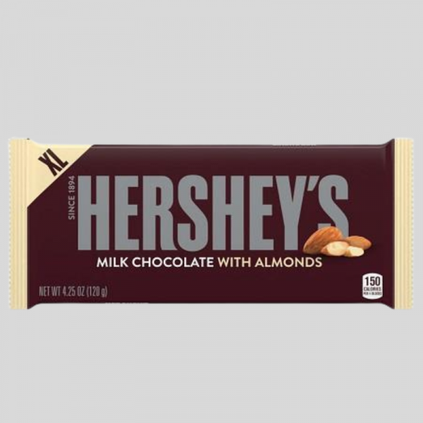 HERSHEY'S ALMOND XL BAR 4.25OZ