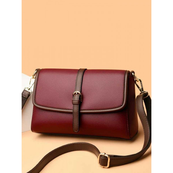 Crossbody Shoulder Bag ( Maroon Color)