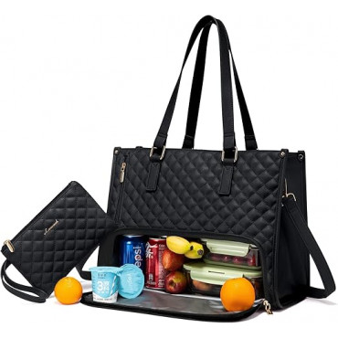 Office - Travel Tote Bag with Lunch Compartment Laptop Bag