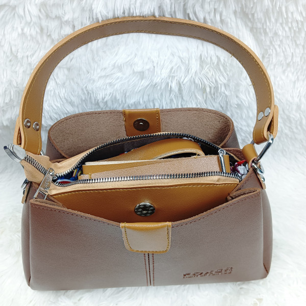 Foxer Casual Tote Handbag (Brown)